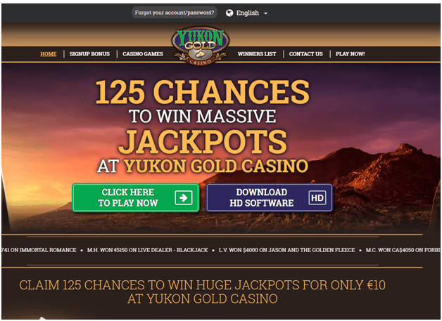 Yukon gold online casino canada